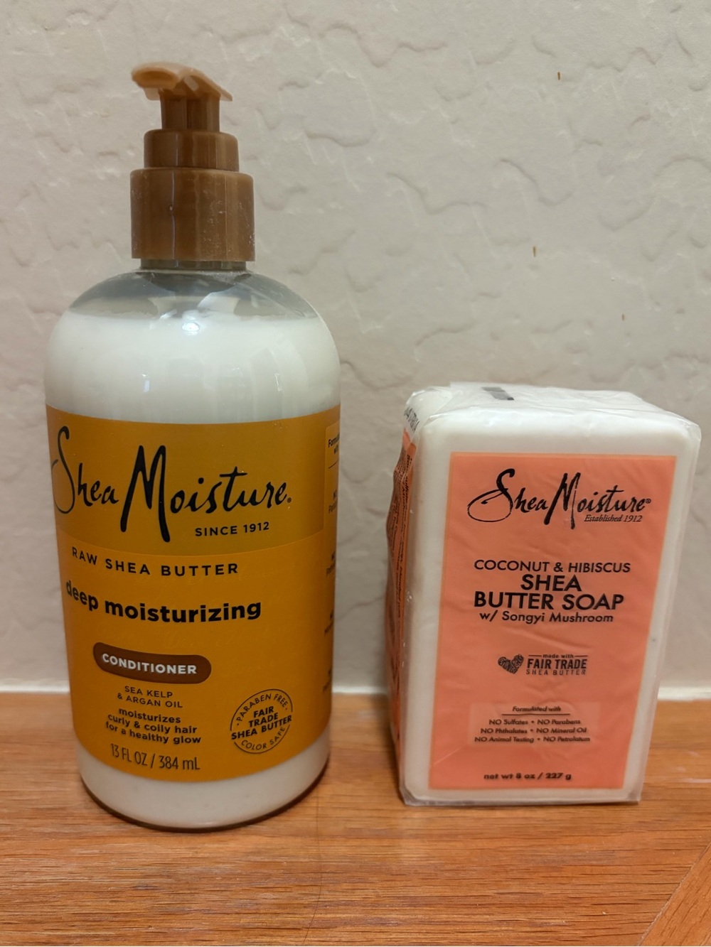 Shea Moisture Deep Moisturizing Conditioner & Shea Butter Soap - Yellow